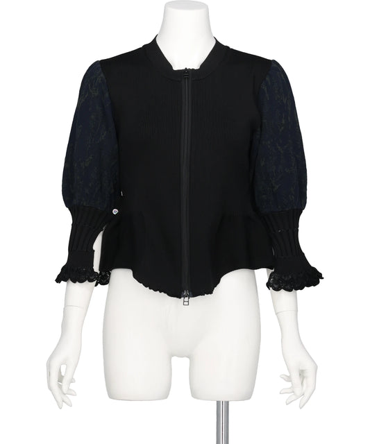 ODAKHA(オダカ) 2026AW STILL LAVENDER ZIP CARDIGAN OH26AW-KN06