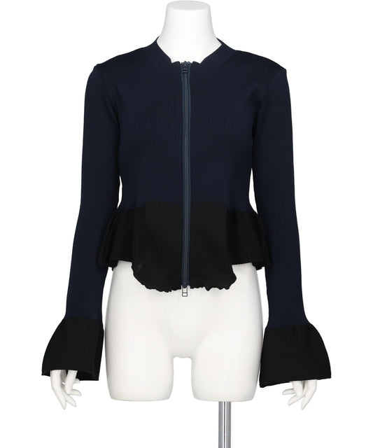 ODAKHA(オダカ) 2026AW AIR FRAME DOUBLE-ZIP CARDIGAN OHAFK-CD01