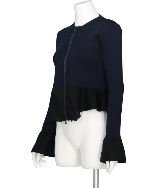 AIR FRAME DOUBLE-ZIP CARDIGAN