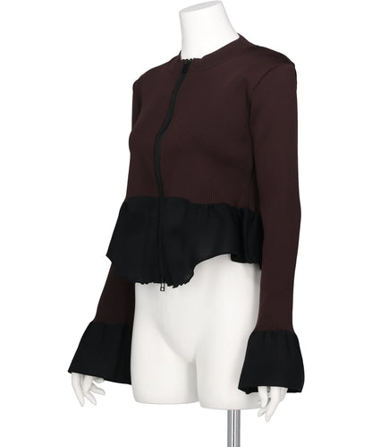 AIR FRAME DOUBLE-ZIP CARDIGAN