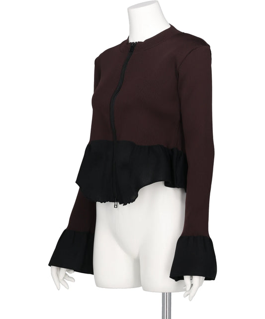 AIR FRAME DOUBLE-ZIP CARDIGAN