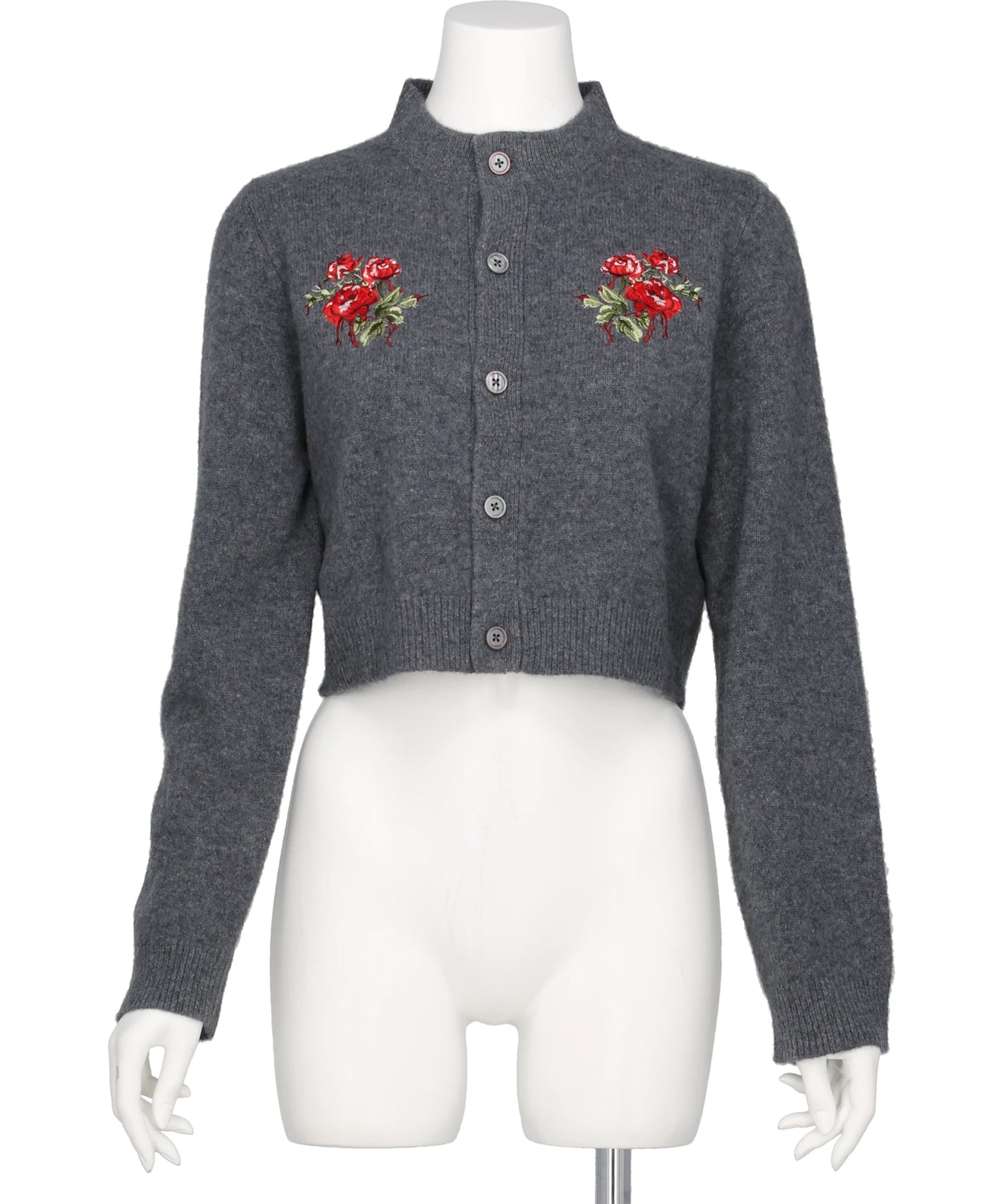 VIVIANO(ヴィヴィアーノ) 2026AW ROSE HAND BRODERIE POLO CARDIGAN VW-AW26-K01