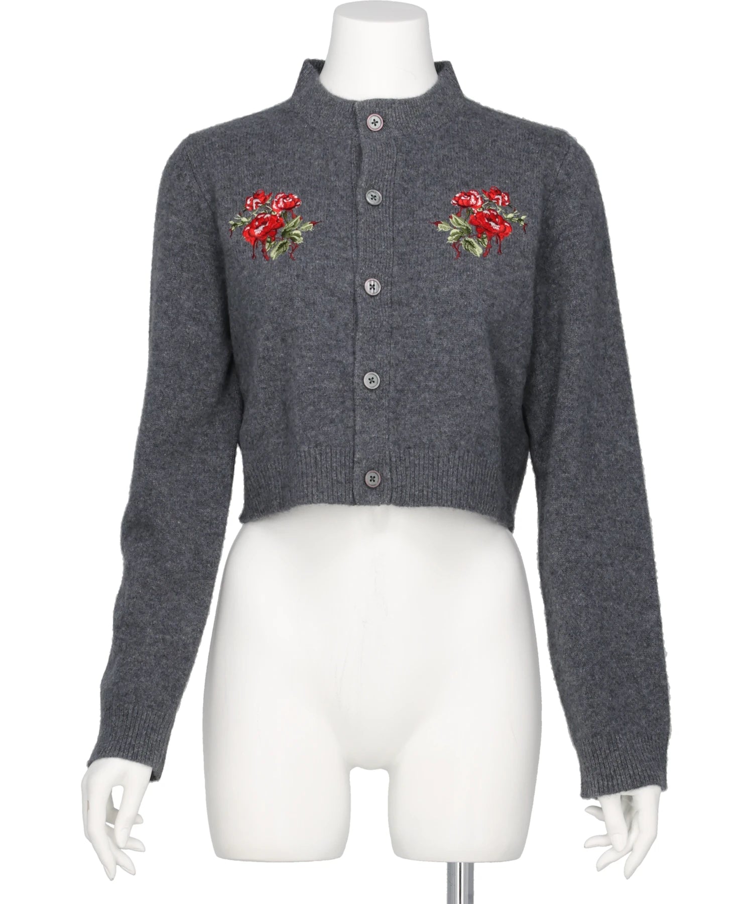 VIVIANO(ヴィヴィアーノ) 2026AW ROSE HAND BRODERIE POLO CARDIGAN VW-AW26-K01