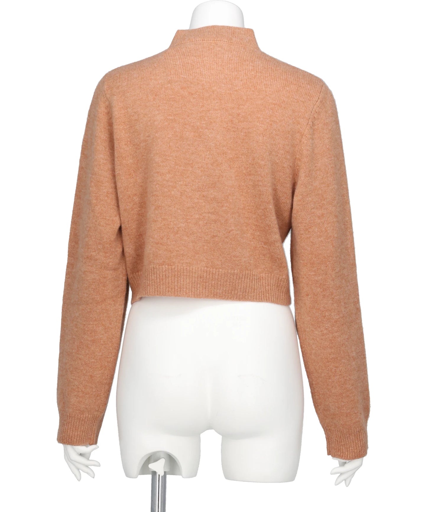ROSE HAND BRODERIE POLO CARDIGAN