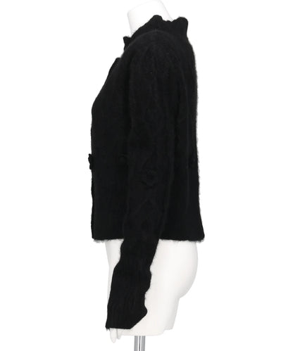 YAK CABLE KNIT CARDIGAN