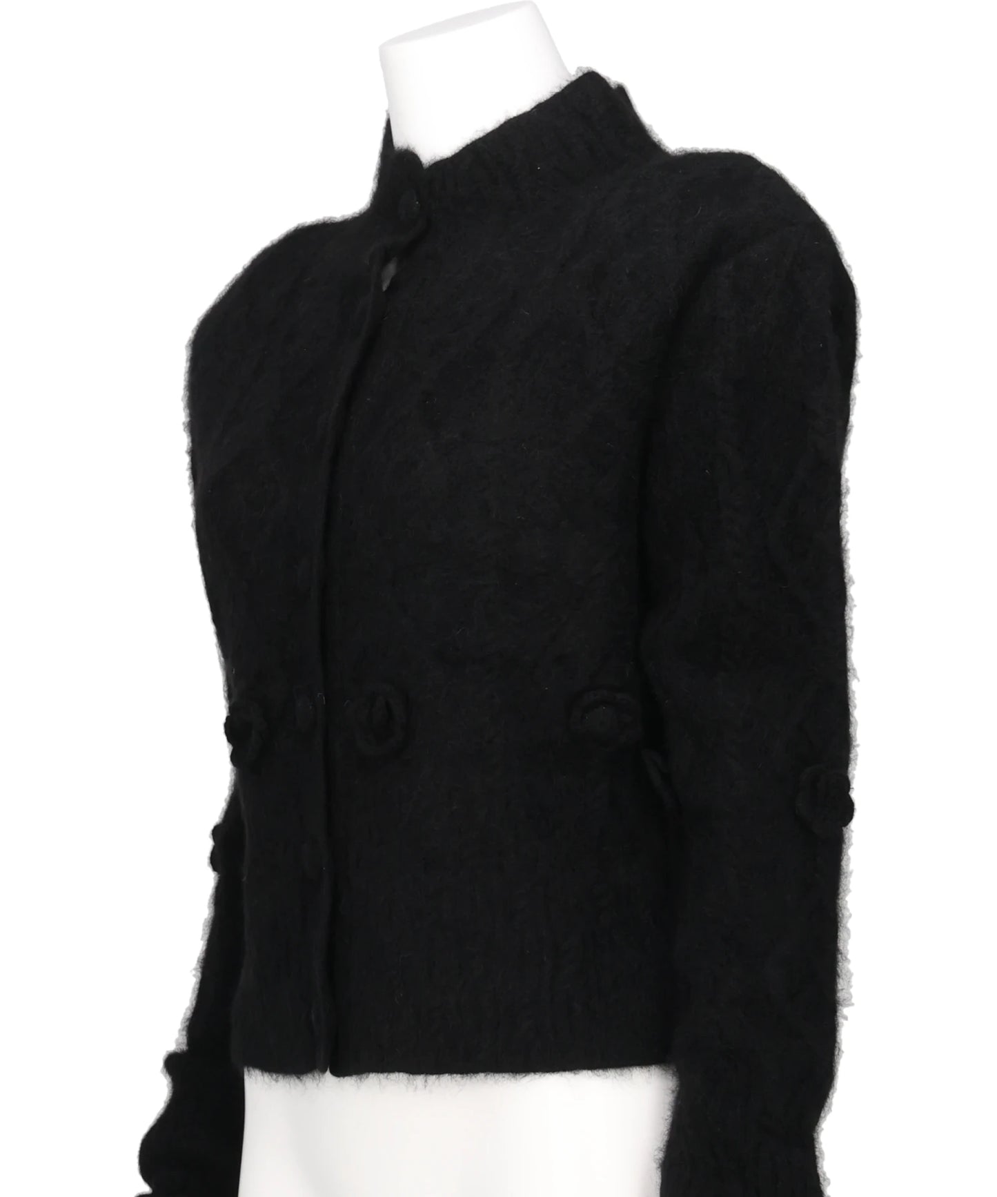 YAK CABLE KNIT CARDIGAN