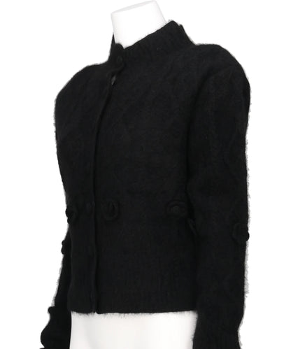 YAK CABLE KNIT CARDIGAN