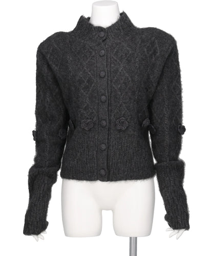 mukcyen(ムッシャン) 2026AW YAK CABLE KNIT CARDIGAN M269CD01