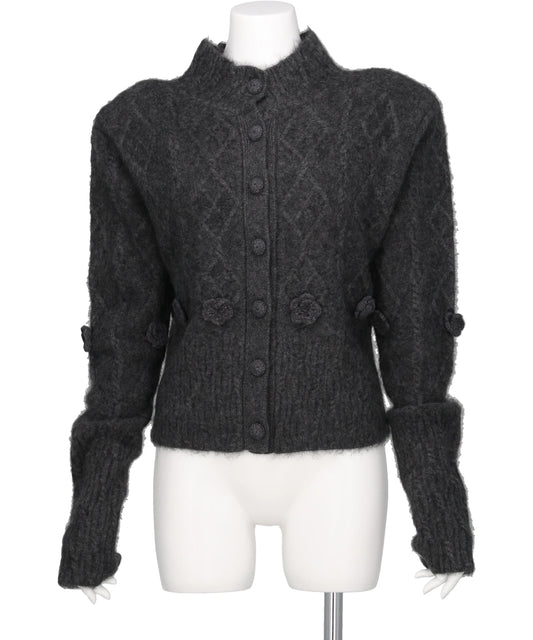 mukcyen(ムッシャン) 2026AW YAK CABLE KNIT CARDIGAN M269CD01