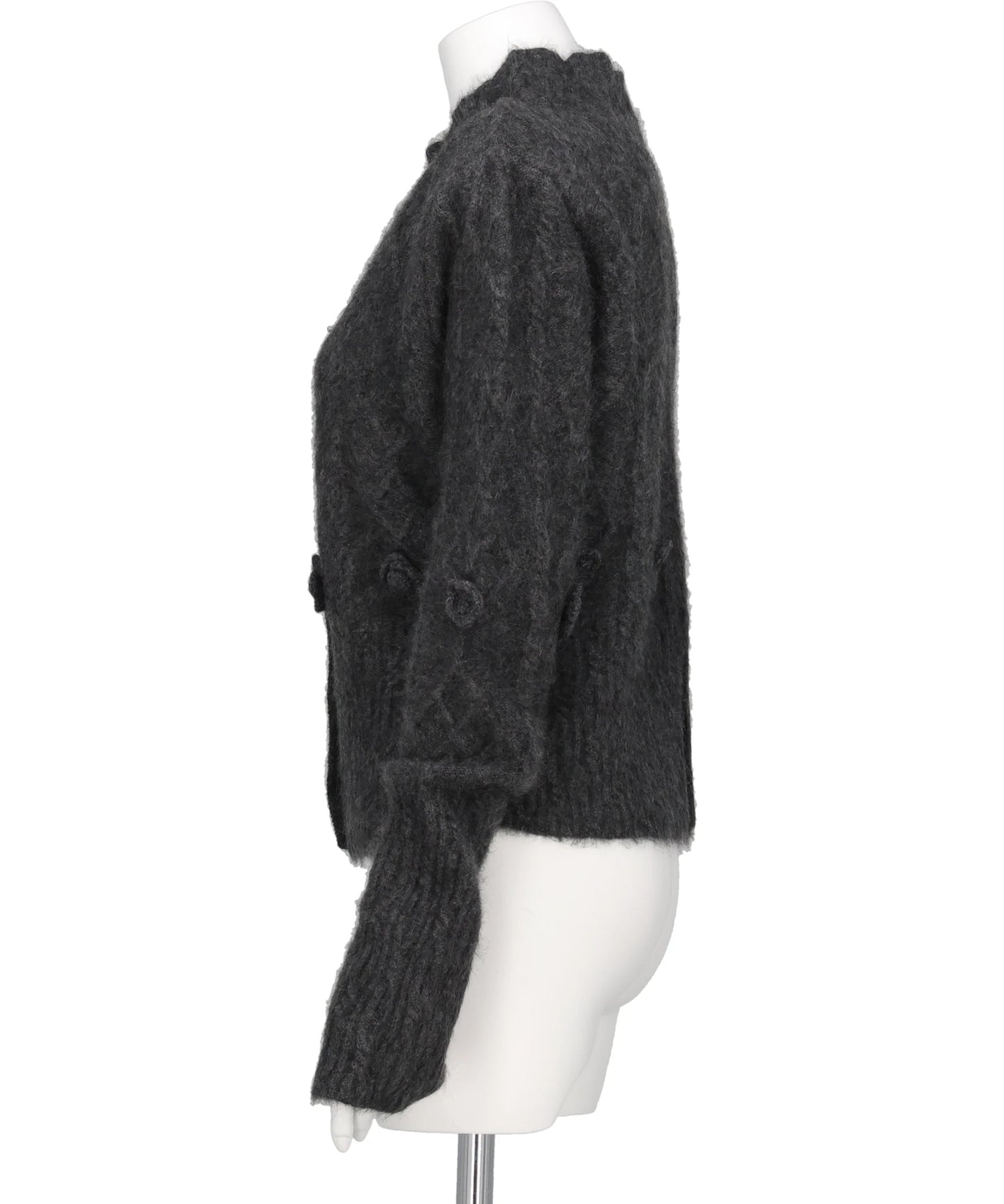 YAK CABLE KNIT CARDIGAN