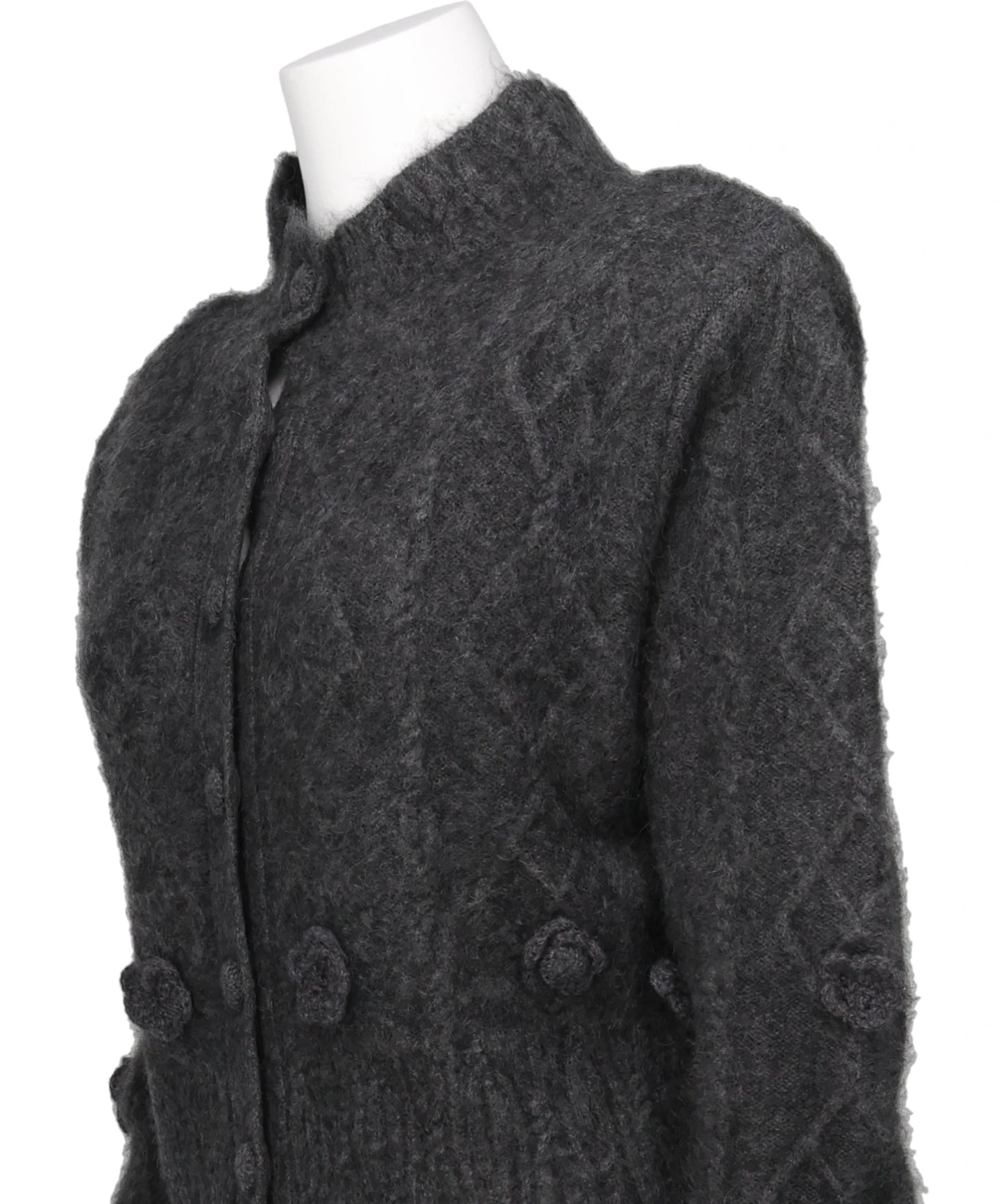 YAK CABLE KNIT CARDIGAN