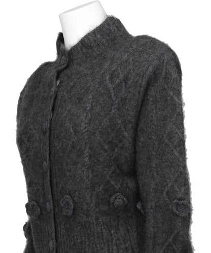 YAK CABLE KNIT CARDIGAN