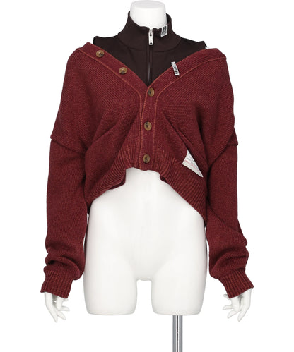 Maison MIHARA YASUHIRO(メゾンミハラヤスヒロ) LAYERED KNIT CARDIGAN