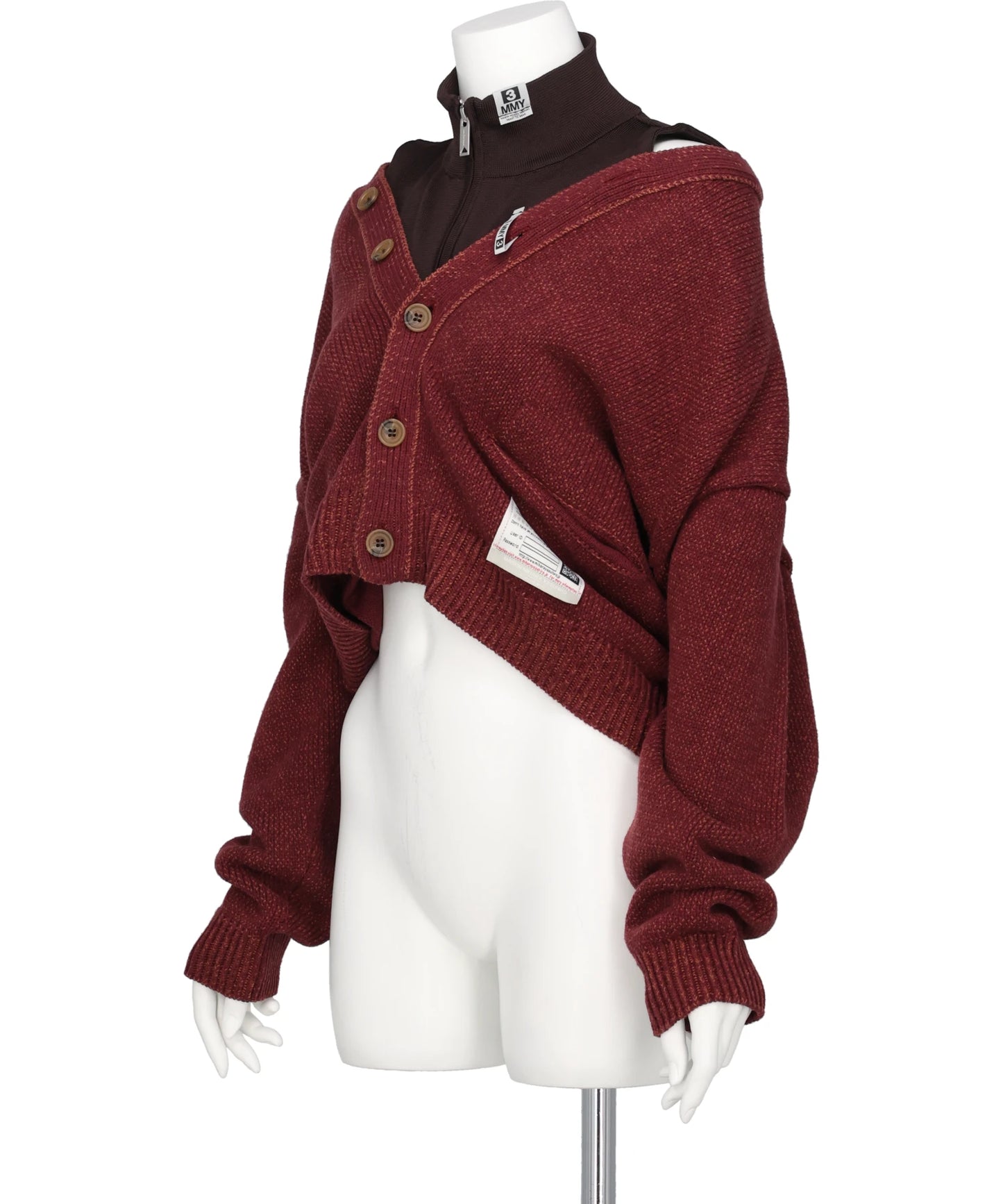 LAYERED KNIT CARDIGAN