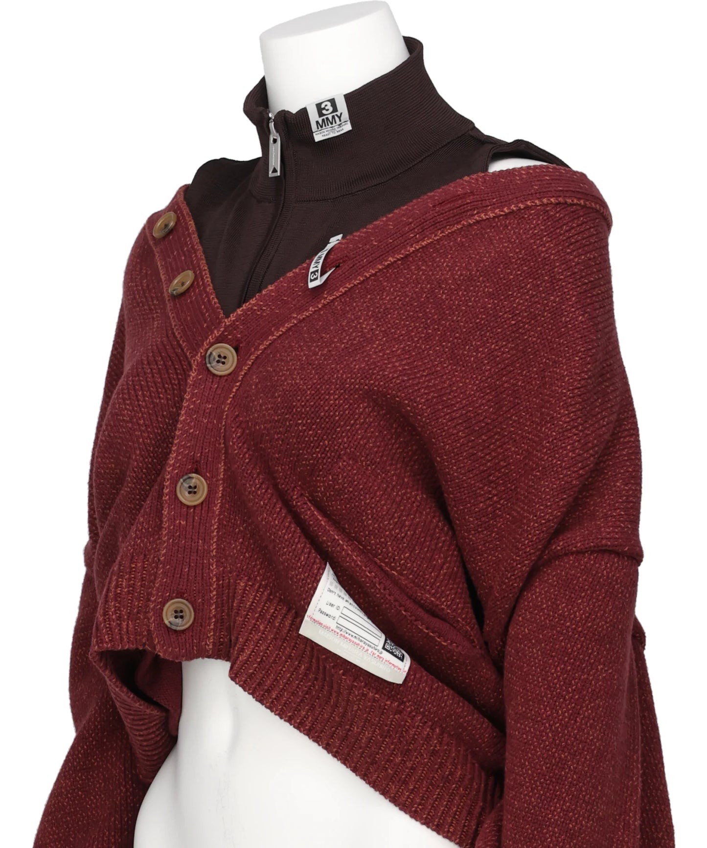 LAYERED KNIT CARDIGAN
