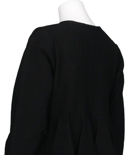 TARTAN PLEATED CARDIGAN
