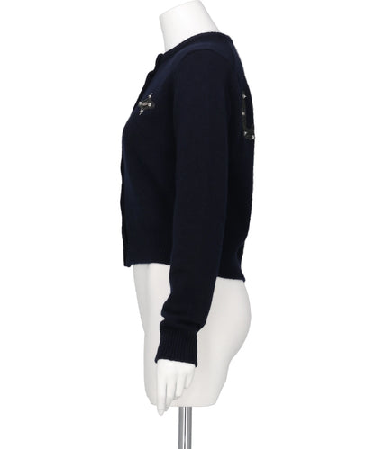 LOVE METAL BOLTS CARDIGAN