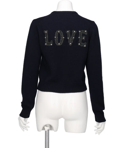 LOVE METAL BOLTS CARDIGAN