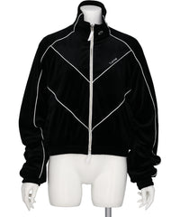 HUMMEL 00(ヒュンメルオー)CHEVRON PIPING VELVET TRACK JACKET