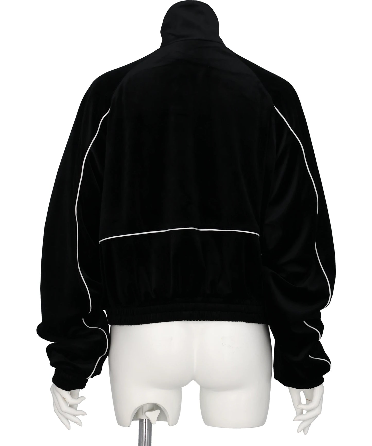 CHEVRON PIPING VELVET TRACK JACKET