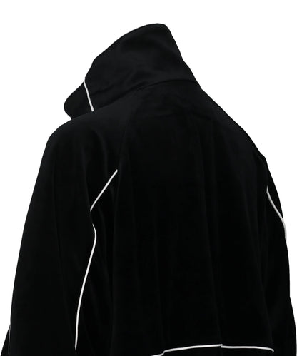 CHEVRON PIPING VELVET TRACK JACKET