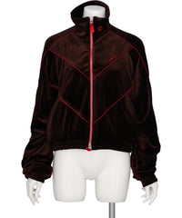 HUMMEL 00(ヒュンメルオー)CHEVRON PIPING VELVET TRACK JACKET