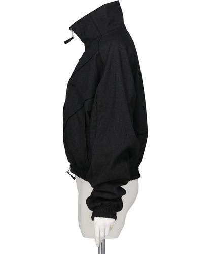 CHEVRON PIPINGWOOL TRACK JACKET