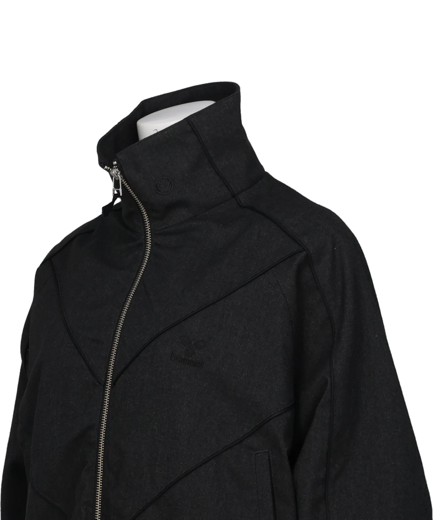 CHEVRON PIPINGWOOL TRACK JACKET