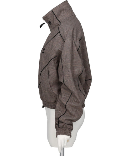 CHEVRON PIPINGWOOL TRACK JACKET