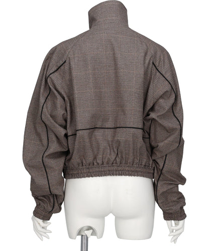 CHEVRON PIPINGWOOL TRACK JACKET