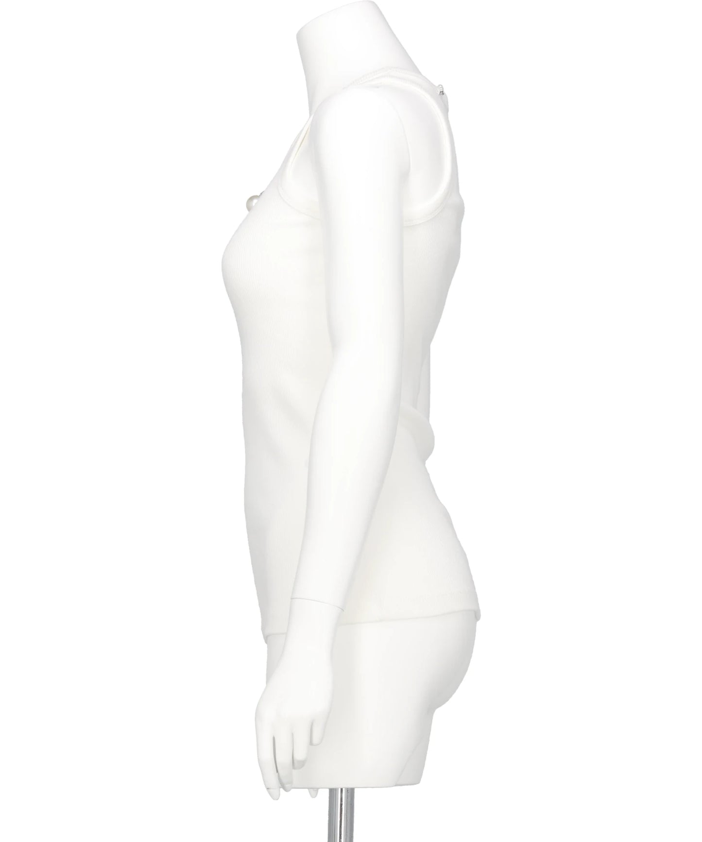 ONE PEARL PIERCING SLEEVELESS TOP