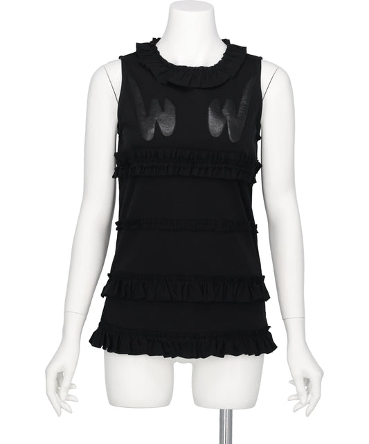 naokitomizuka WILD THINGS FRILLED TANK TOP