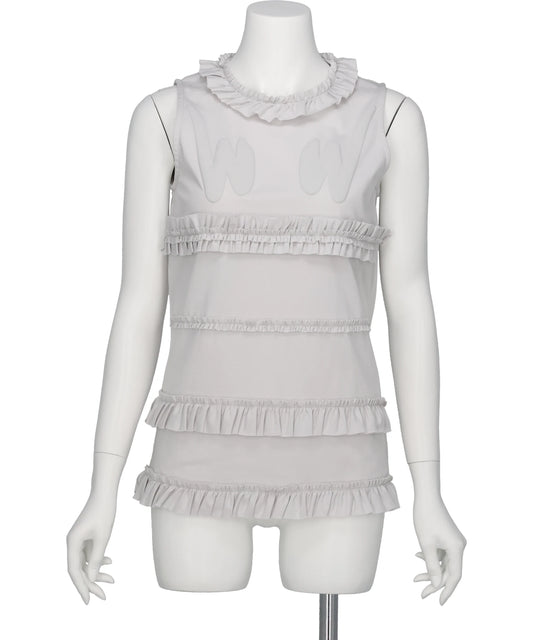 naokitomizuka WILD THINGS FRILLED TANK TOP