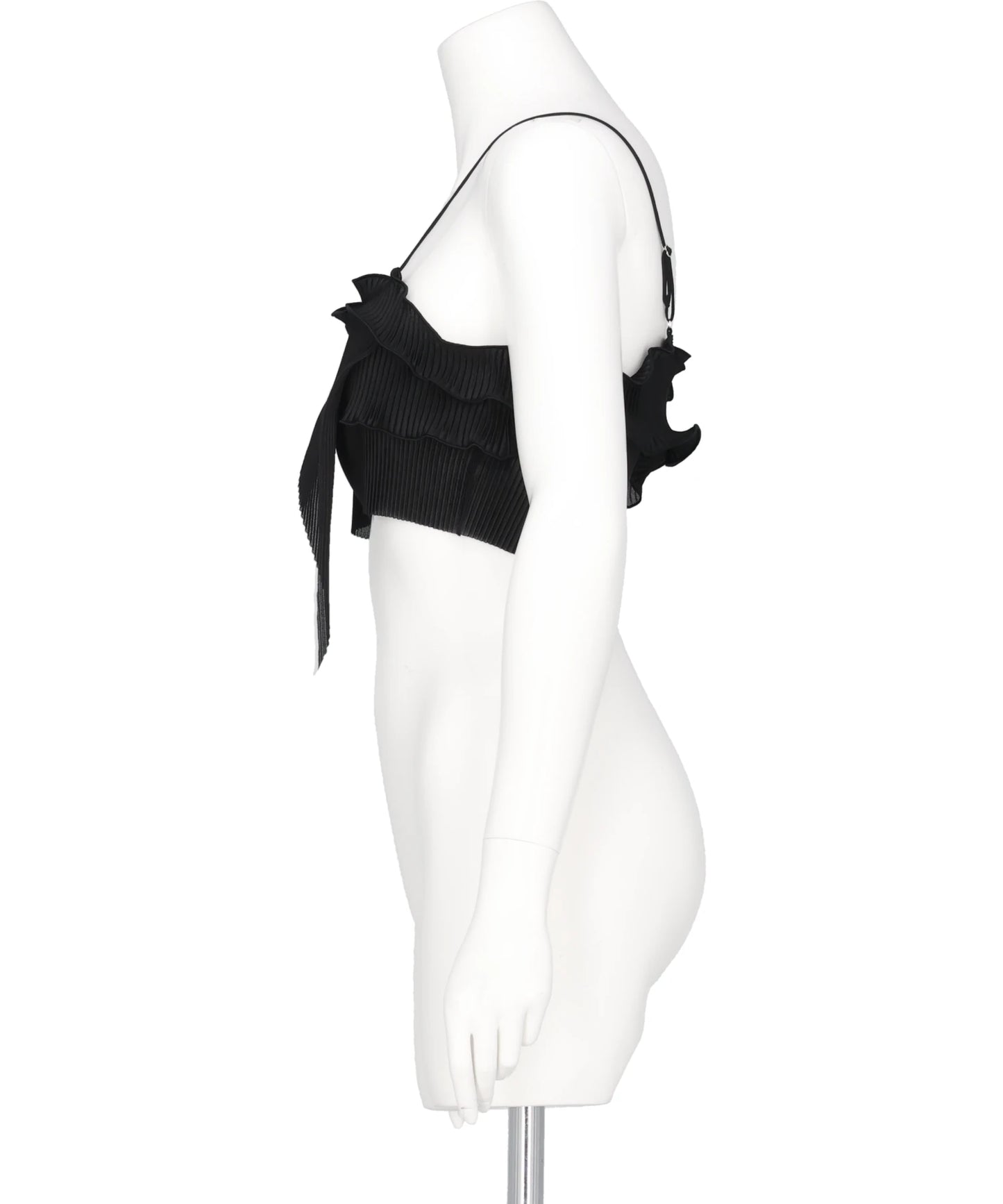 RIPPLE SHEER CAMISOLE BLACK