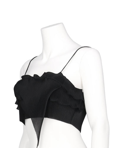 RIPPLE SHEER CAMISOLE BLACK