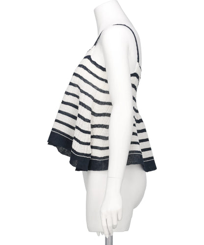 ASYMMETRY STRIPED SEEMLES CAMI