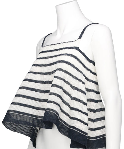 ASYMMETRY STRIPED SEEMLES CAMI