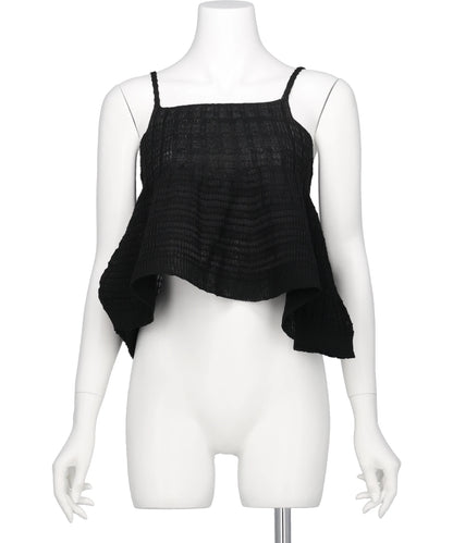ODAKHA(オダカ) 2026SS ASYMMETRY STRIPED SEEMLES CAMI OH26SS-WG04