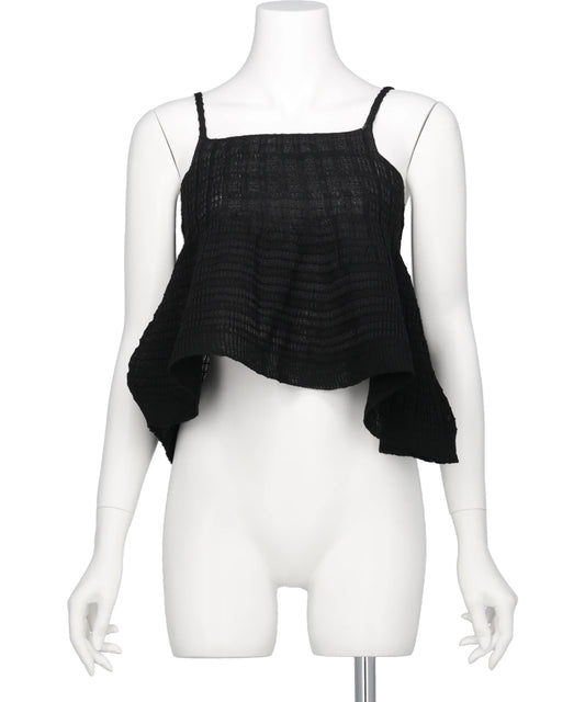 ODAKHA(オダカ) 2026SS ASYMMETRY STRIPED SEEMLES CAMI OH26SS-WG04