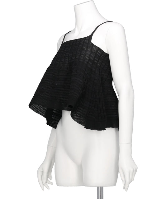 ASYMMETRY STRIPED SEEMLES CAMI