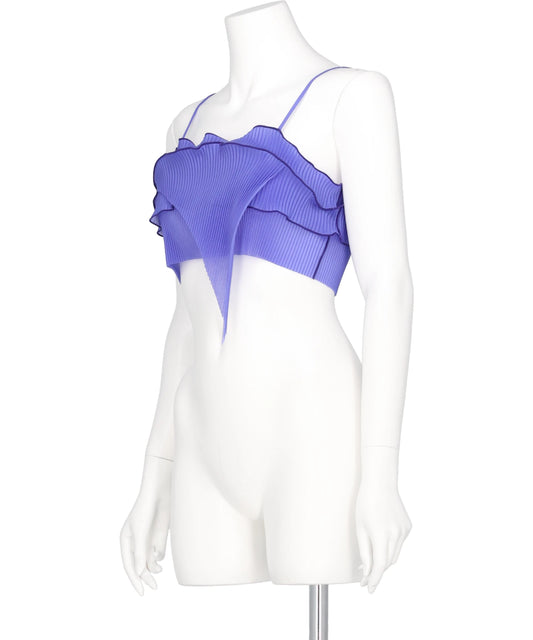 RIPPLE SHEER CAMISOLE - GRAPE