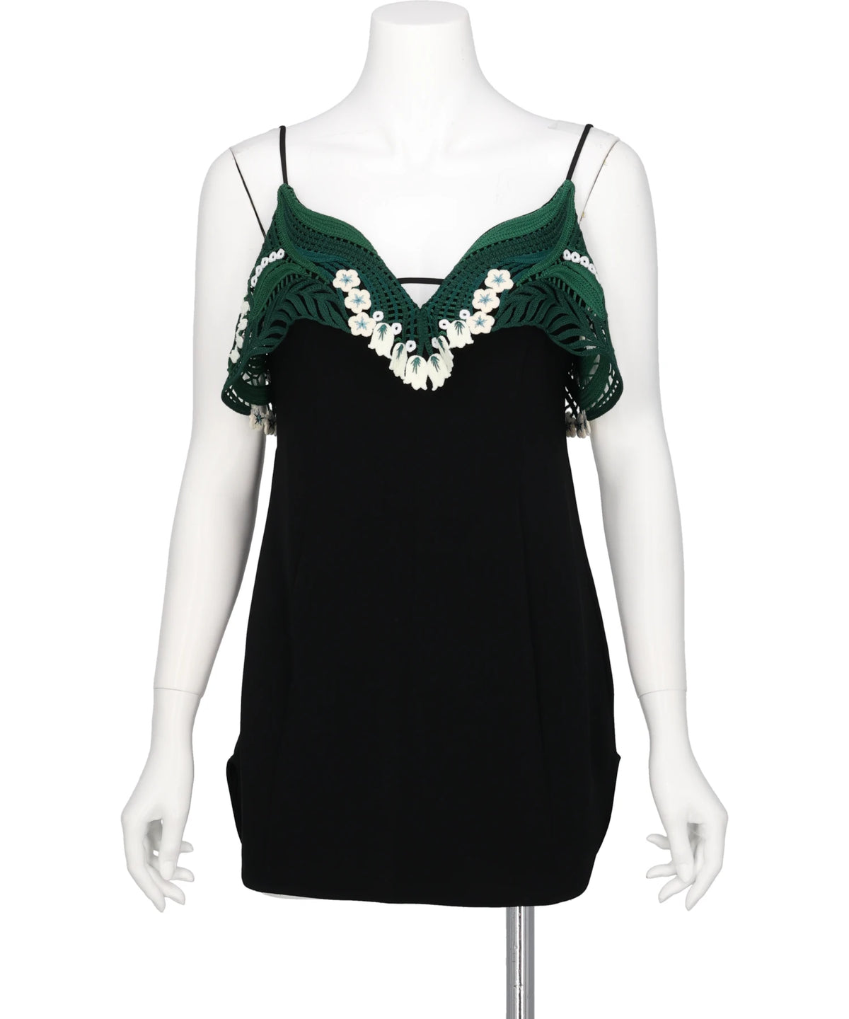 Mame Kurogouchi(マメクロゴウチ) 2026AW TRIACETATE EMBROIDERY CAMISOLE TOP MM26FW-SH114