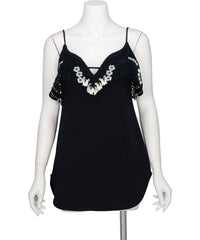 Mame Kurogouchi(マメクロゴウチ) 2026AW TRIACETATE EMBROIDERY CAMISOLE TOP MM26FW-SH114