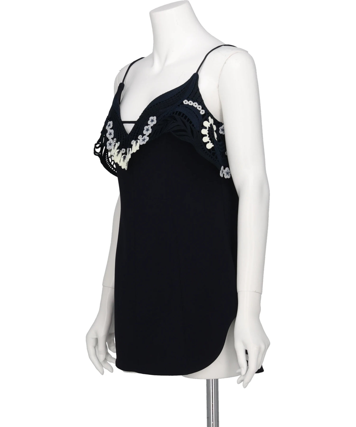 TRIACETATE EMBROIDERY CAMISOLE TOP