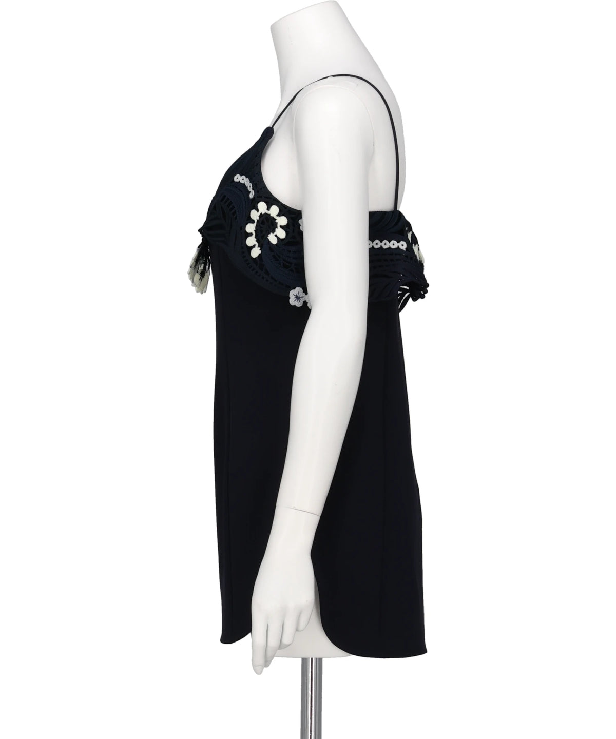 TRIACETATE EMBROIDERY CAMISOLE TOP