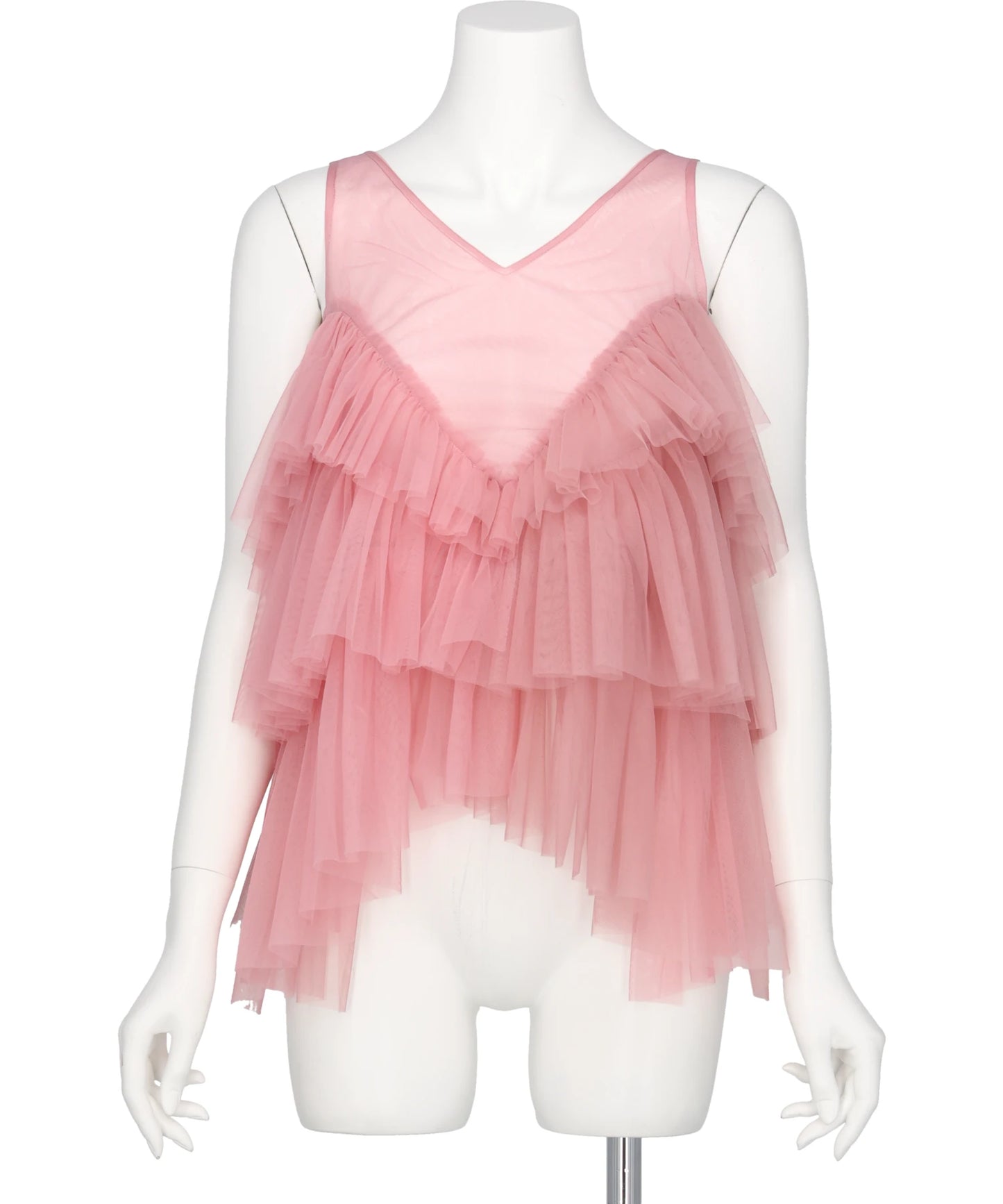 VIVIANO(ヴィヴィアーノ) 2026AW TULLE VOLANT CAMISOLE VW-AW26-T04