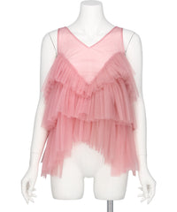 VIVIANO(ヴィヴィアーノ) 2026AW TULLE VOLANT CAMISOLE VW-AW26-T04