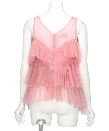 TULLE VOLANT CAMISOLE