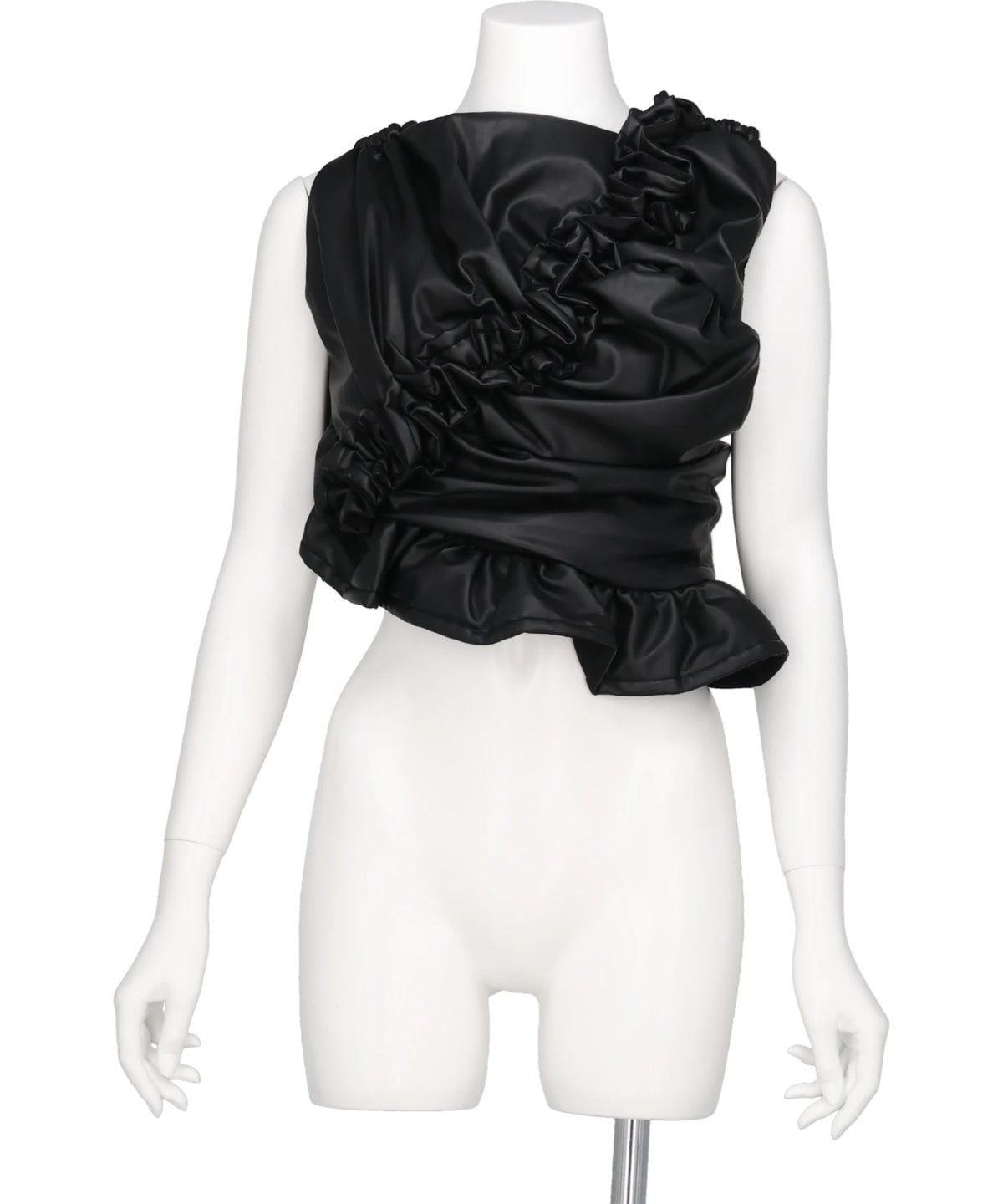 naokitomizuka(ナオキトミズカ) 2026AW FAUX LEATHER BUSTIER GRNTB034