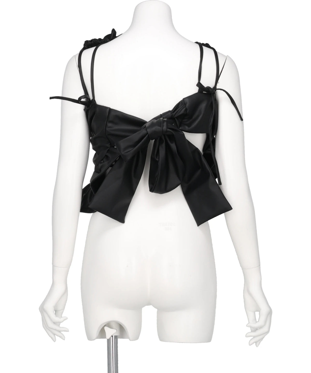 FAUX LEATHER BUSTIER
